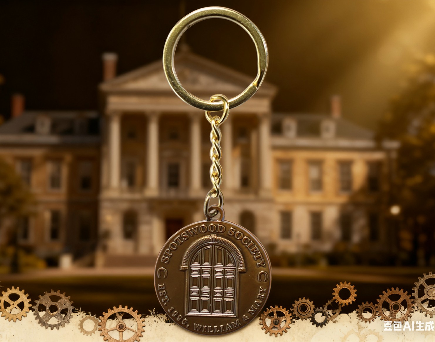 Custom Mental Enamel Keychain